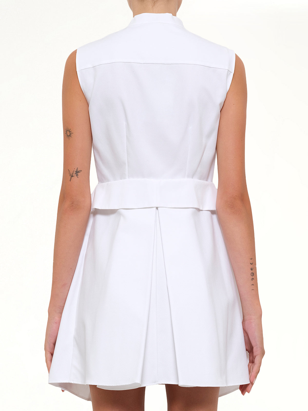 Layered Mini Dress in White