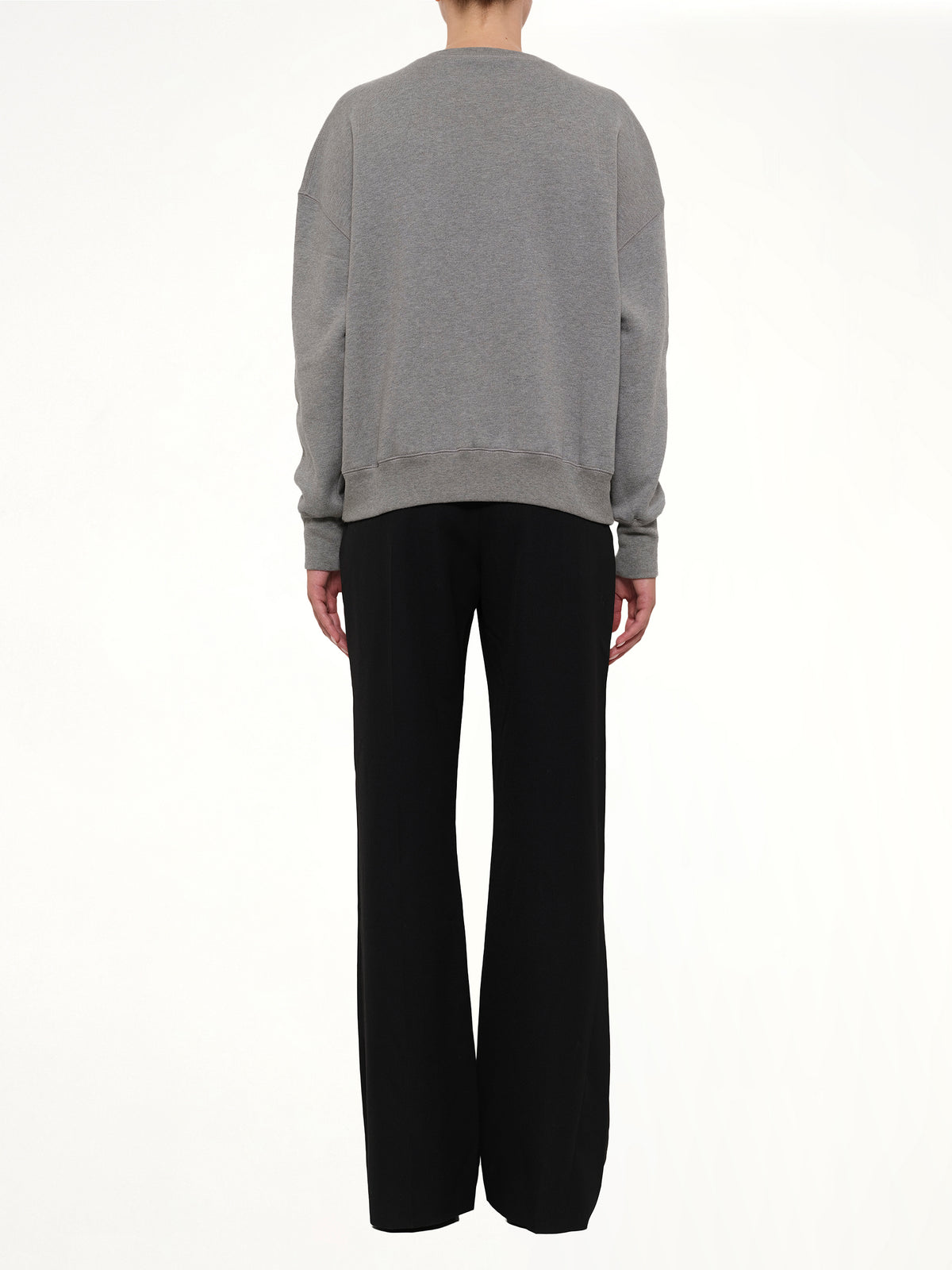 Amq - Sea Creature Embroidered Sweater in Grey