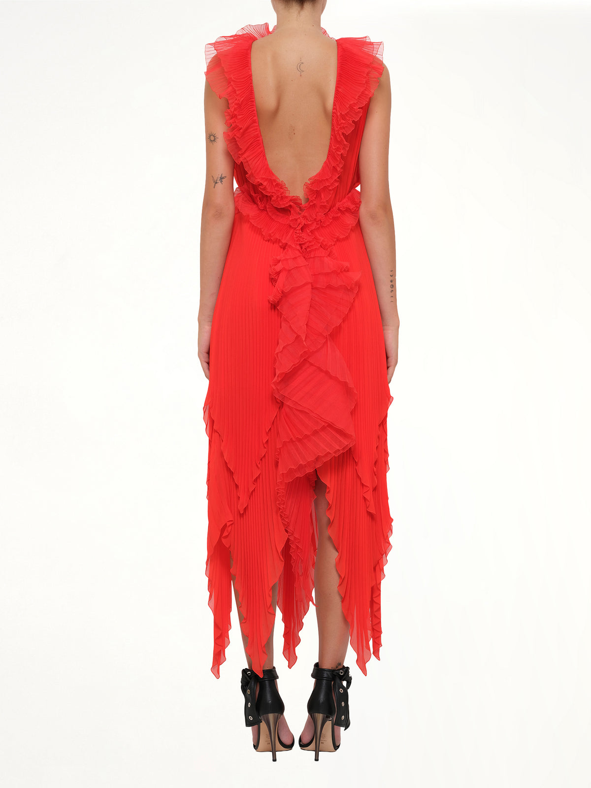 Pod Dress in Bright Red