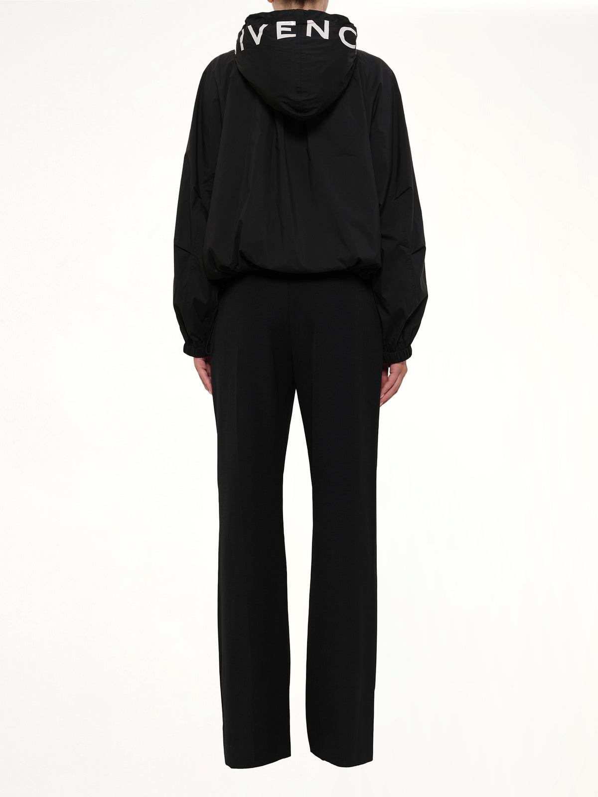Hood Windbreaker in Black