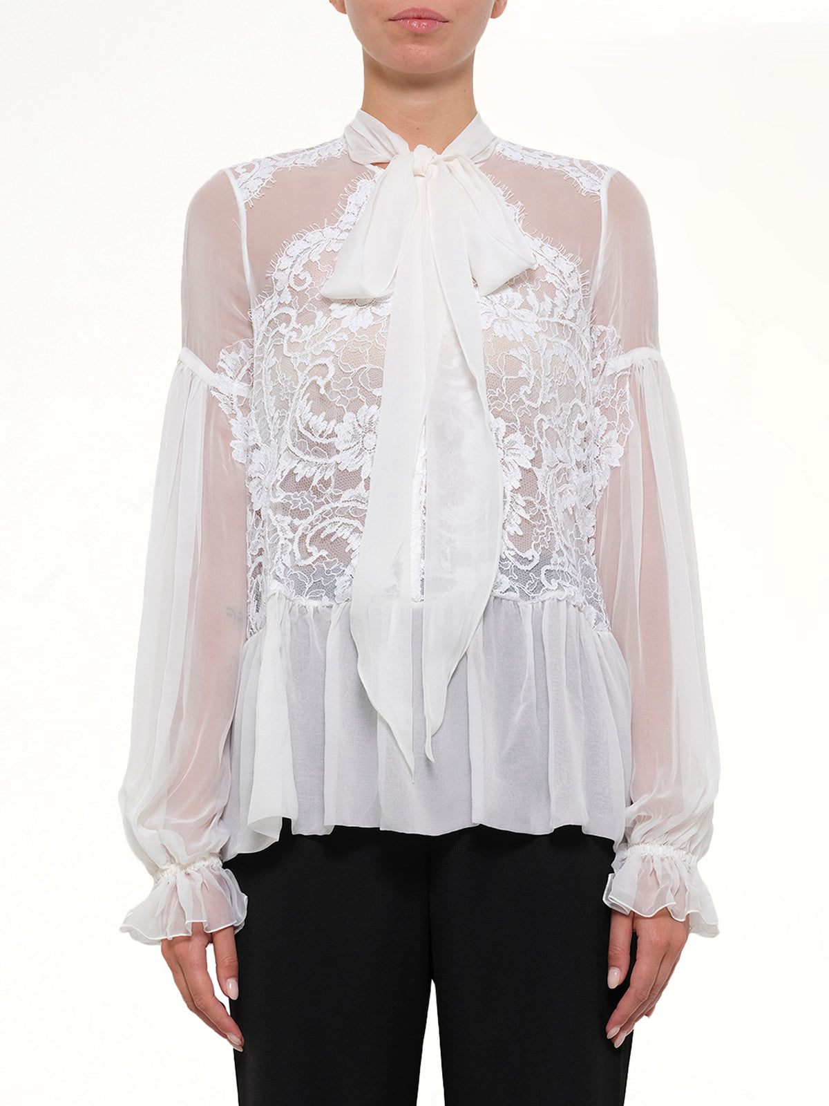Givenchy Long Sleeve Tops in White