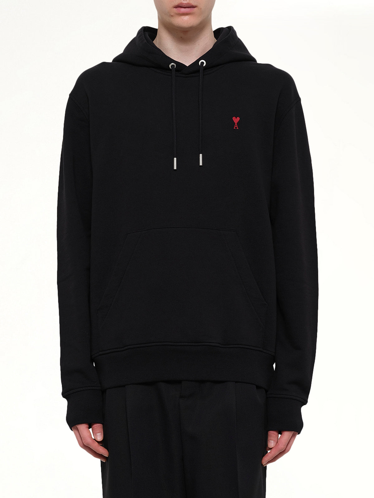 Ami De Coeur Hoodie in Black/Red