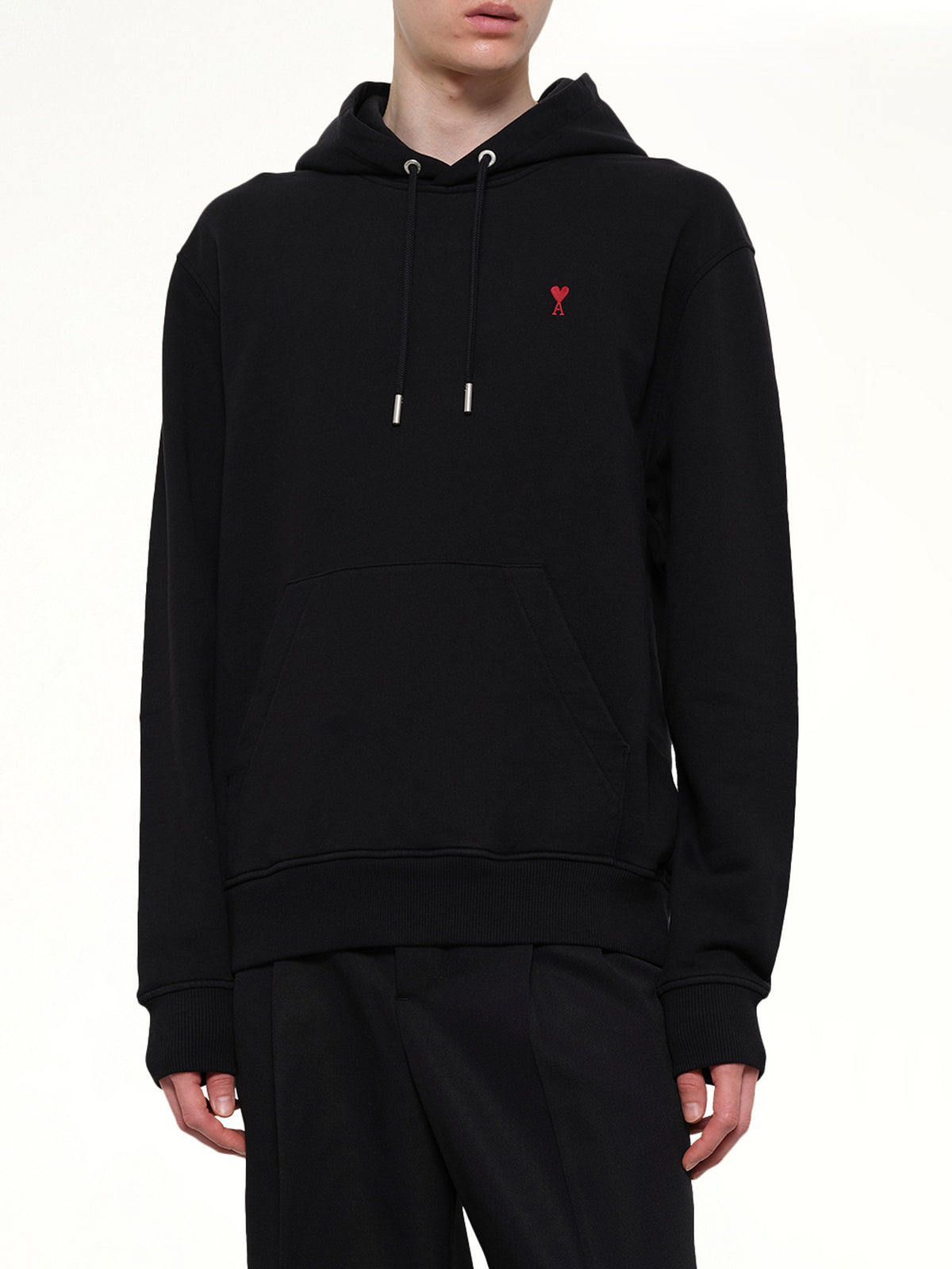 Ami De Coeur Hoodie in Black/Red