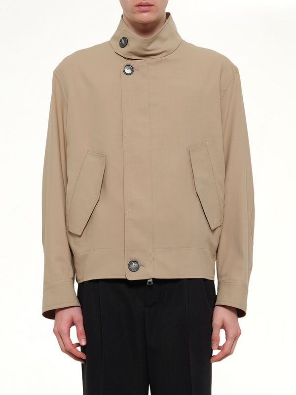 Harrington Jacket in Beige Taupe