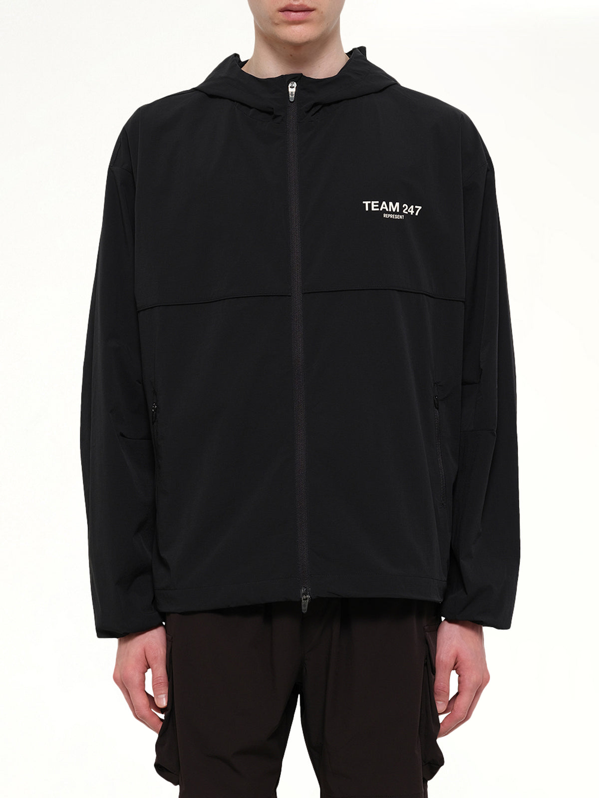 Team 247 Track Jacket in Jet Black