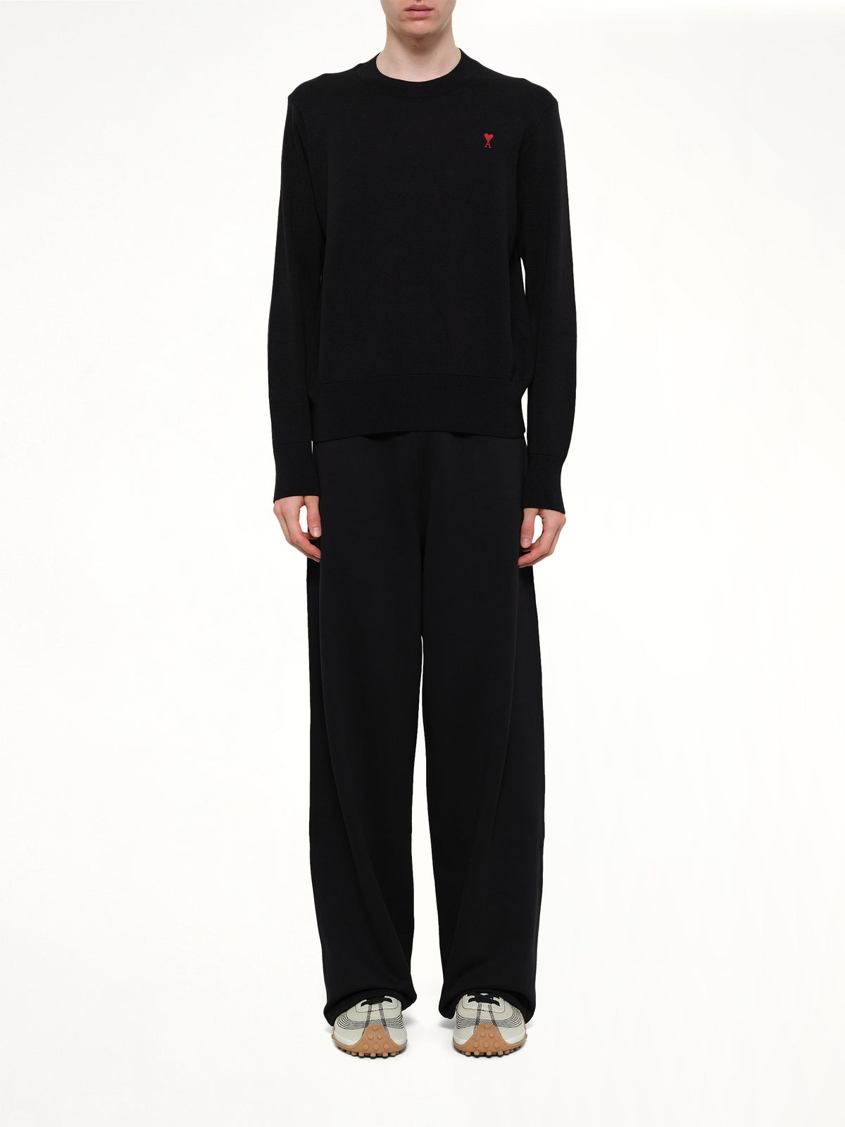 Small Ami De Coeur Sweater in Black