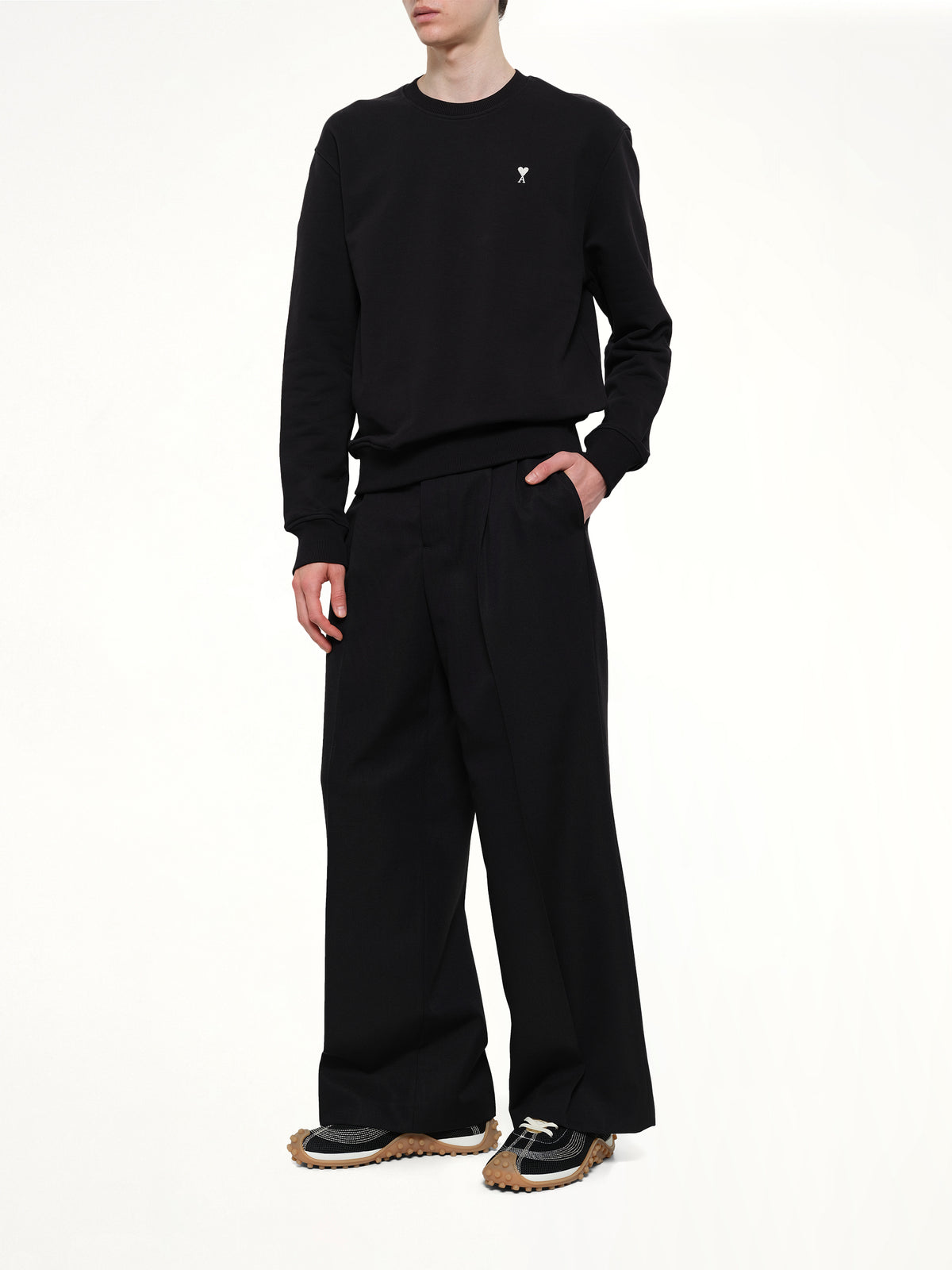 Contrasted ADC Sweatshirt in Black