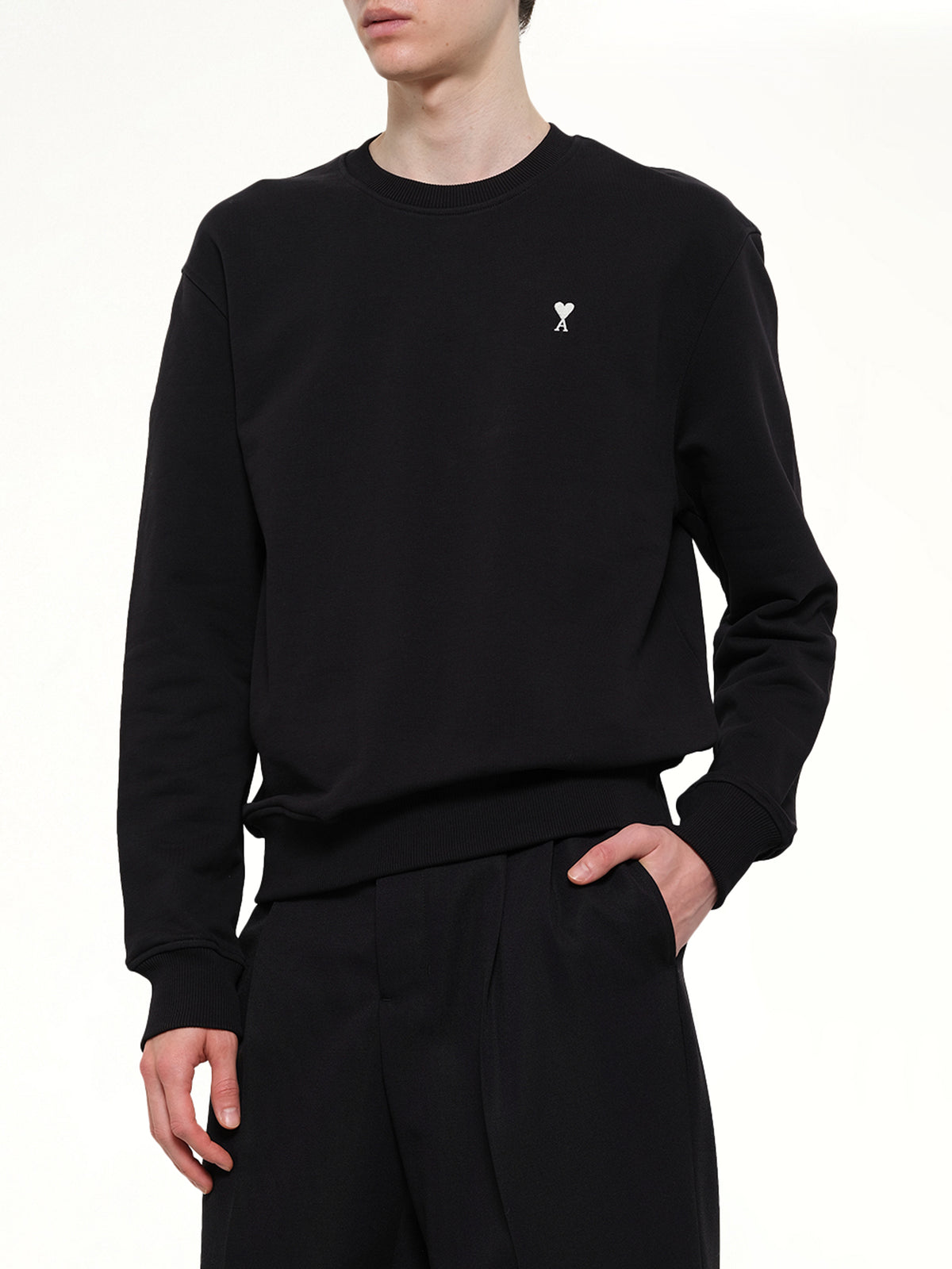 Contrasted ADC Sweatshirt in Black