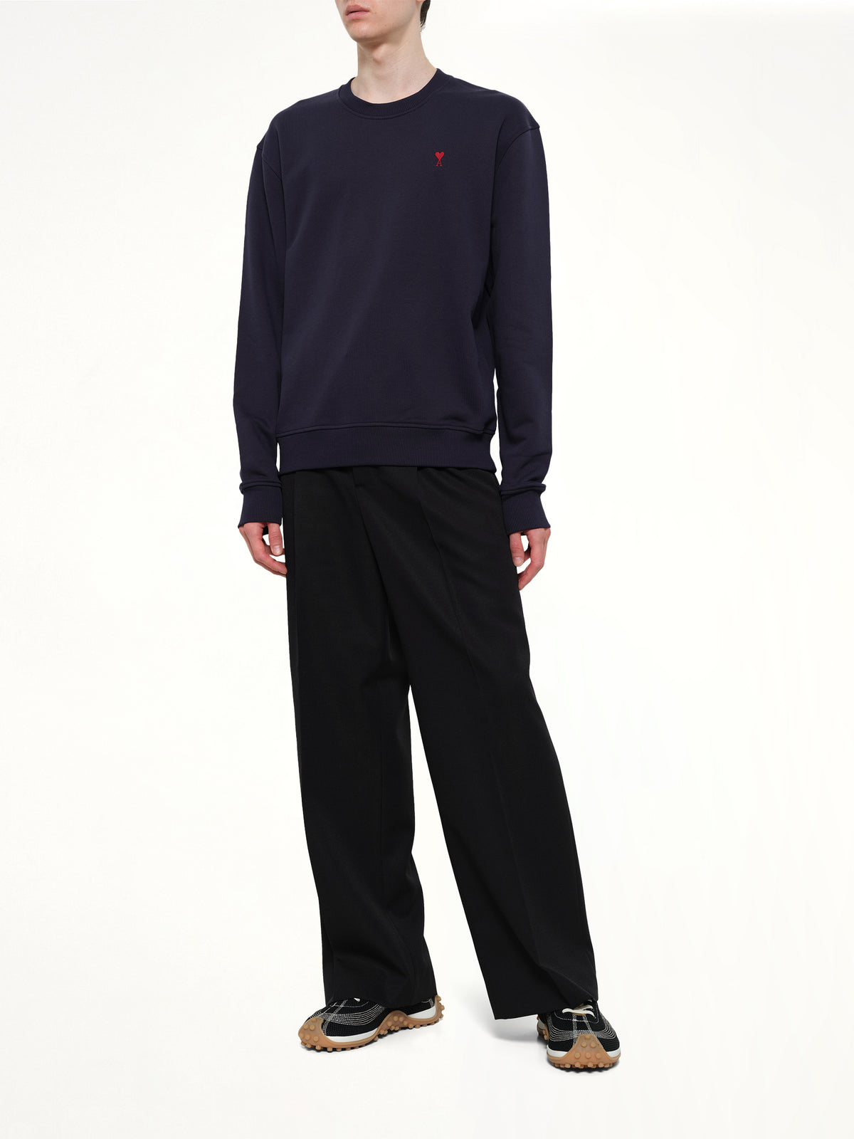Red Ami De Coeur Sweatshirt in Navy