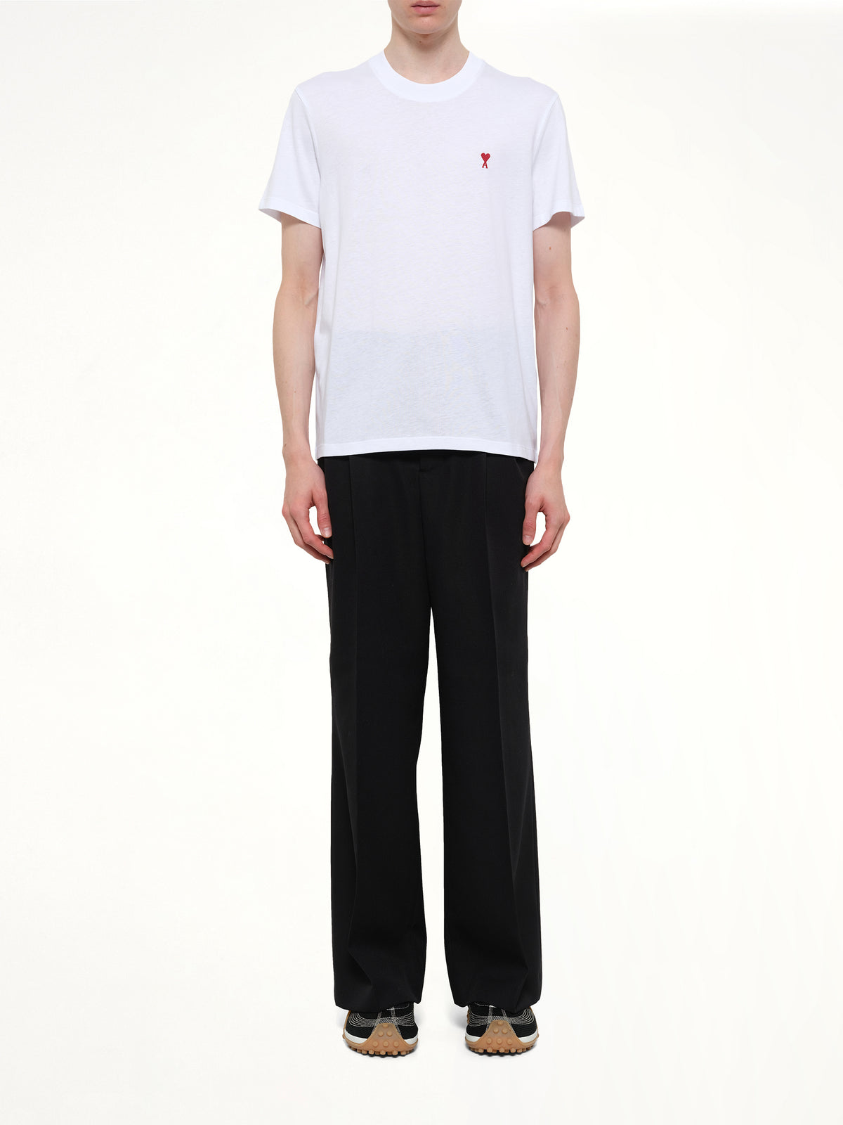Ami De Coeur T-Shirt in White/Red