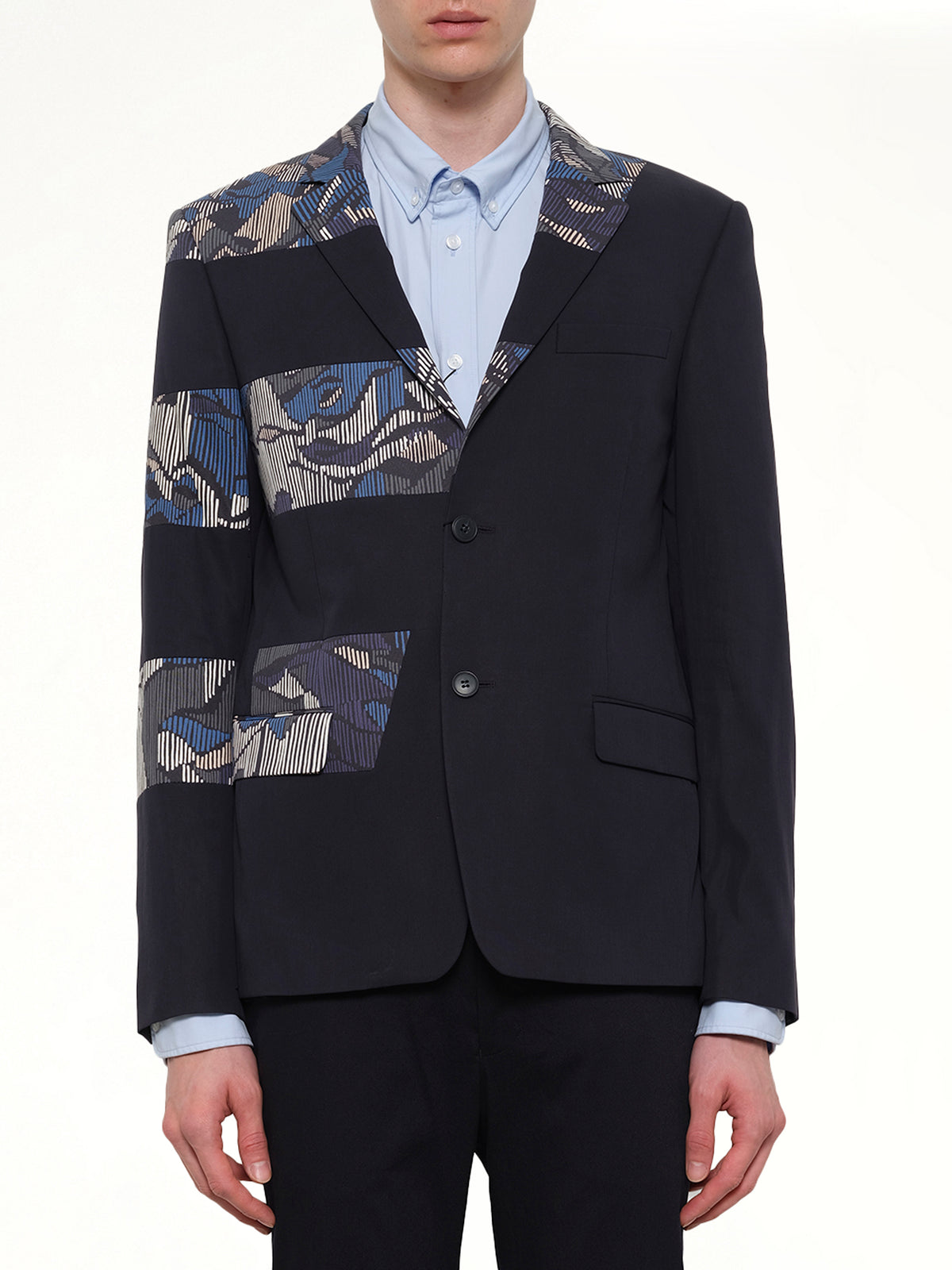 Constructed Suit Jacket in Navy