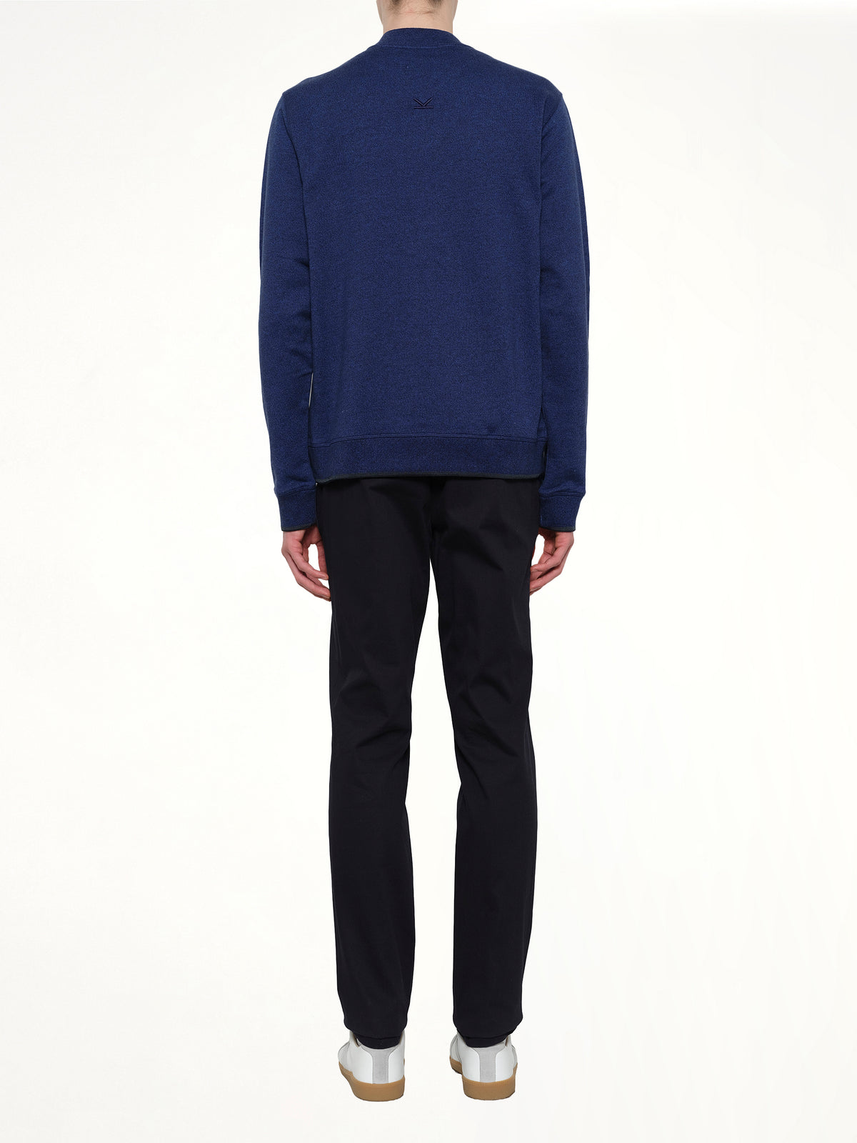 Tiger Zip Cardigan in Navy