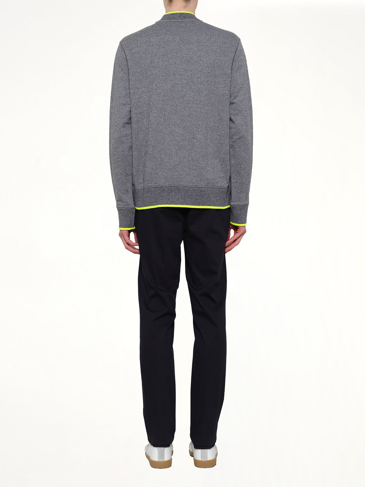 Tiger Zip Cardigan in Grey