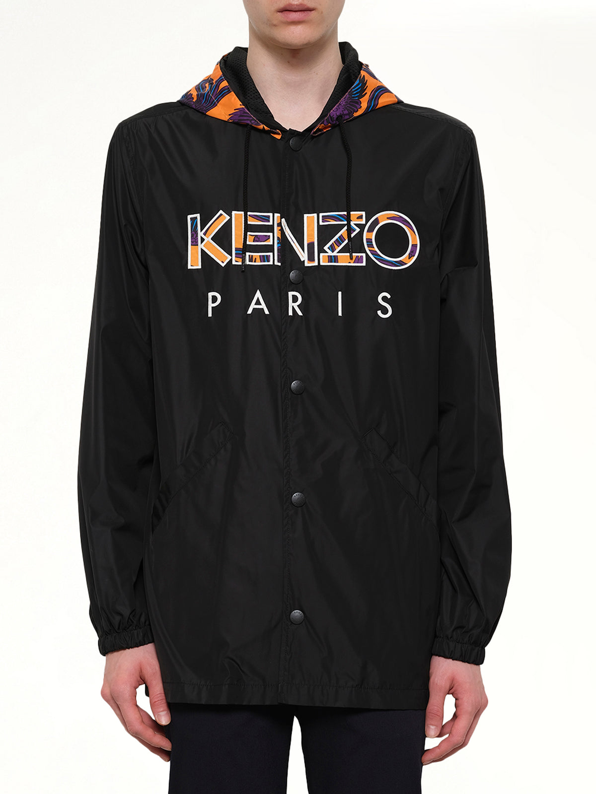 Logo Coach Jacket in Black
