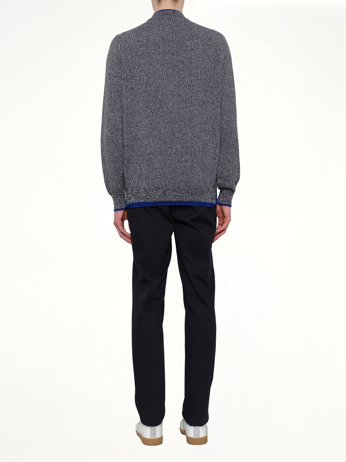 Tiger Zip Cardigan in Anthracite