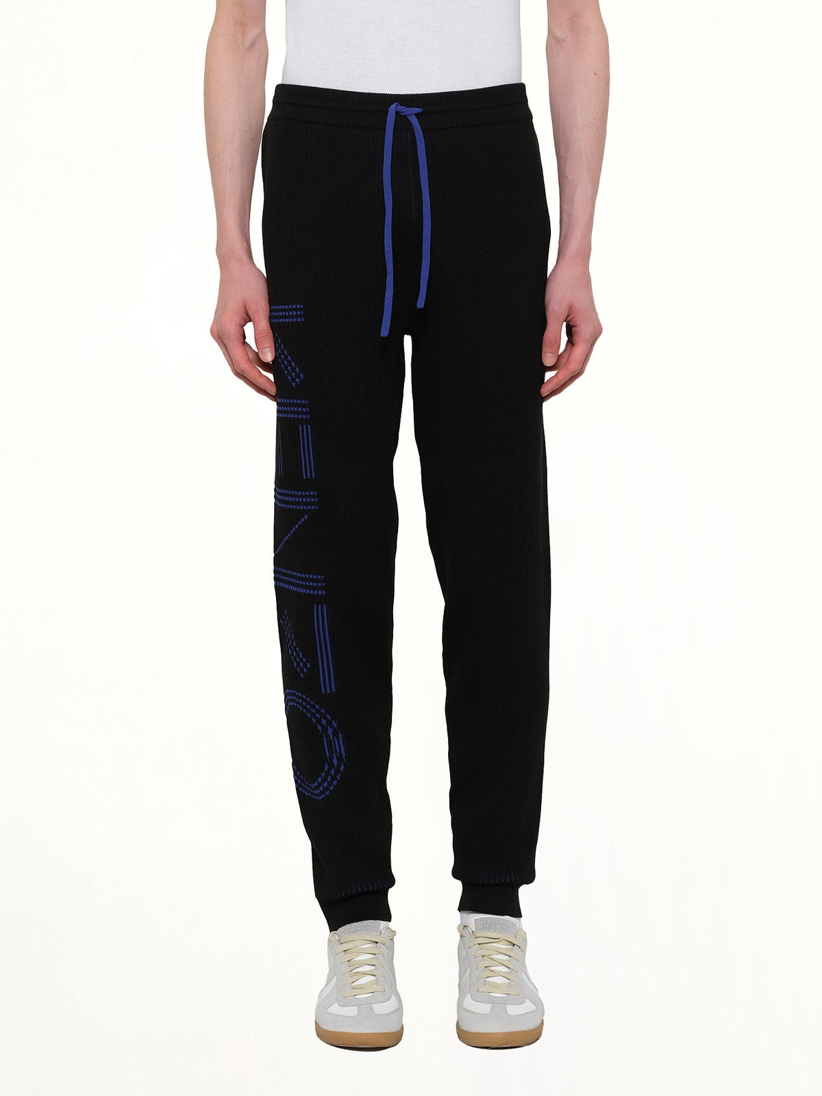 Knitted Track Pants in Black