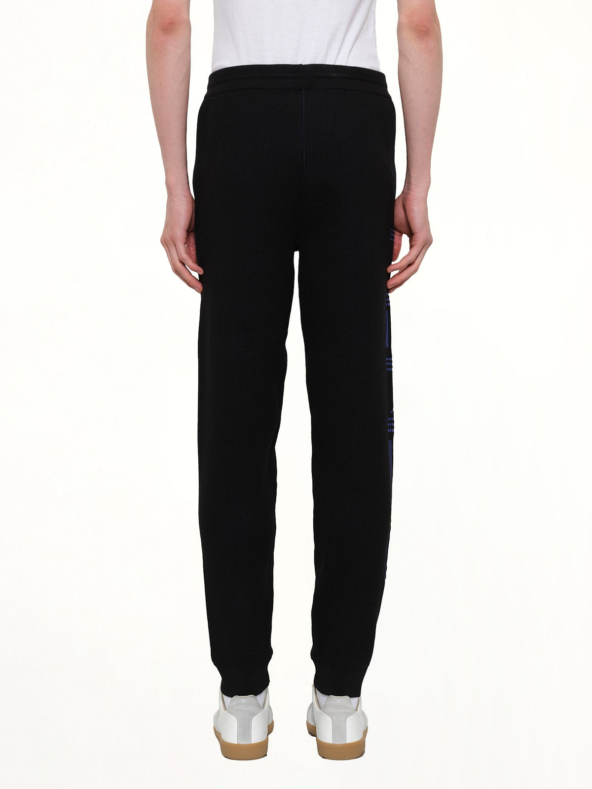 Knitted Track Pants in Black