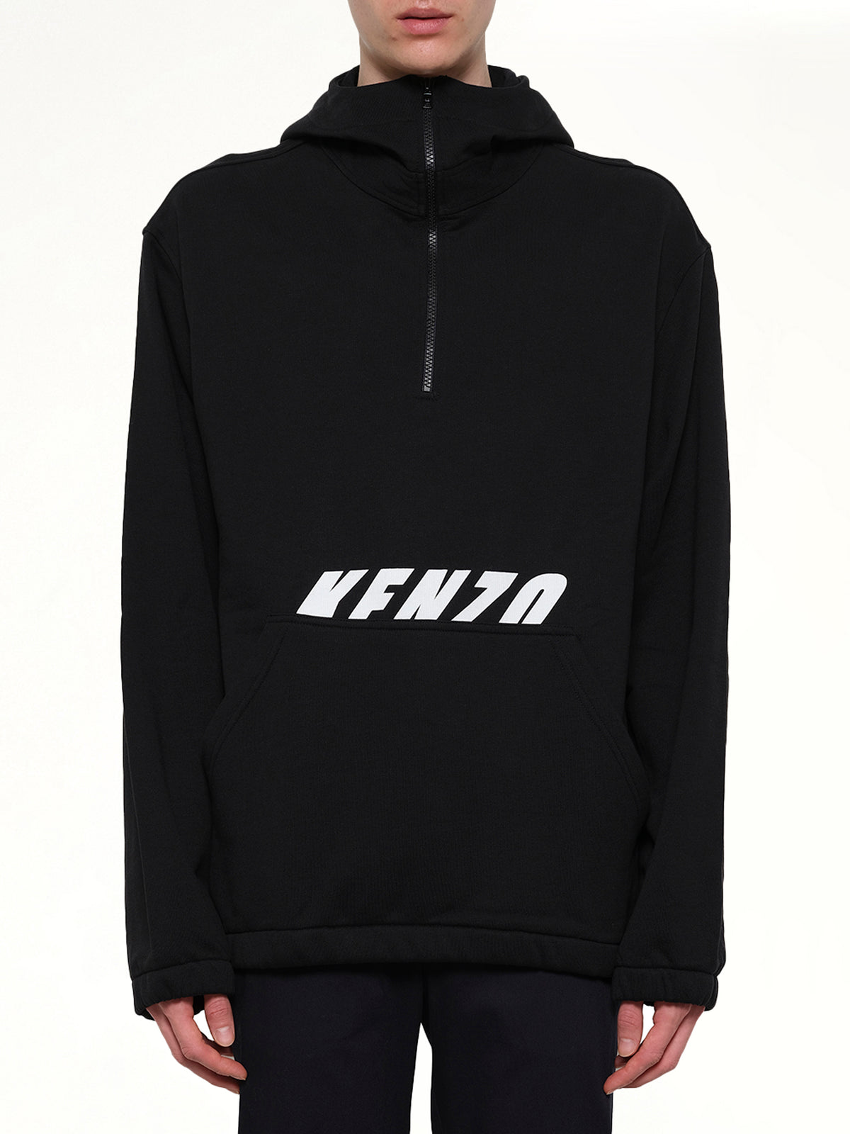 Ski Hood Sweatshirt in Black