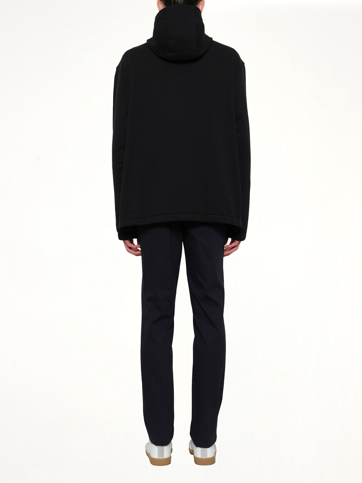 Ski Hood Sweatshirt in Black