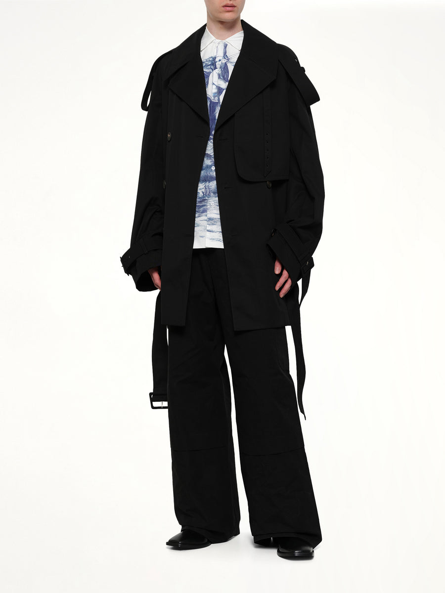 Unlined Technical Trench Coat in Bogart
