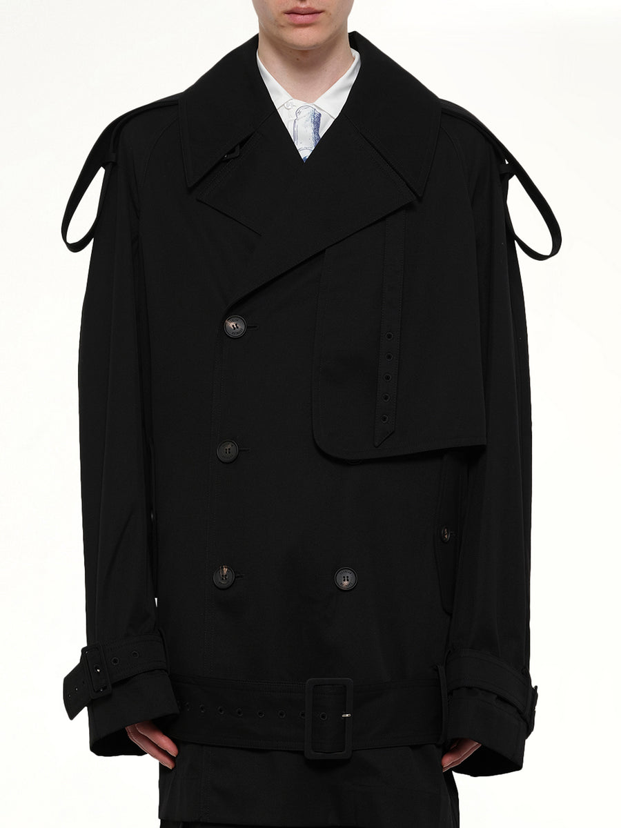 Unlined Technical Trench Coat in Bogart