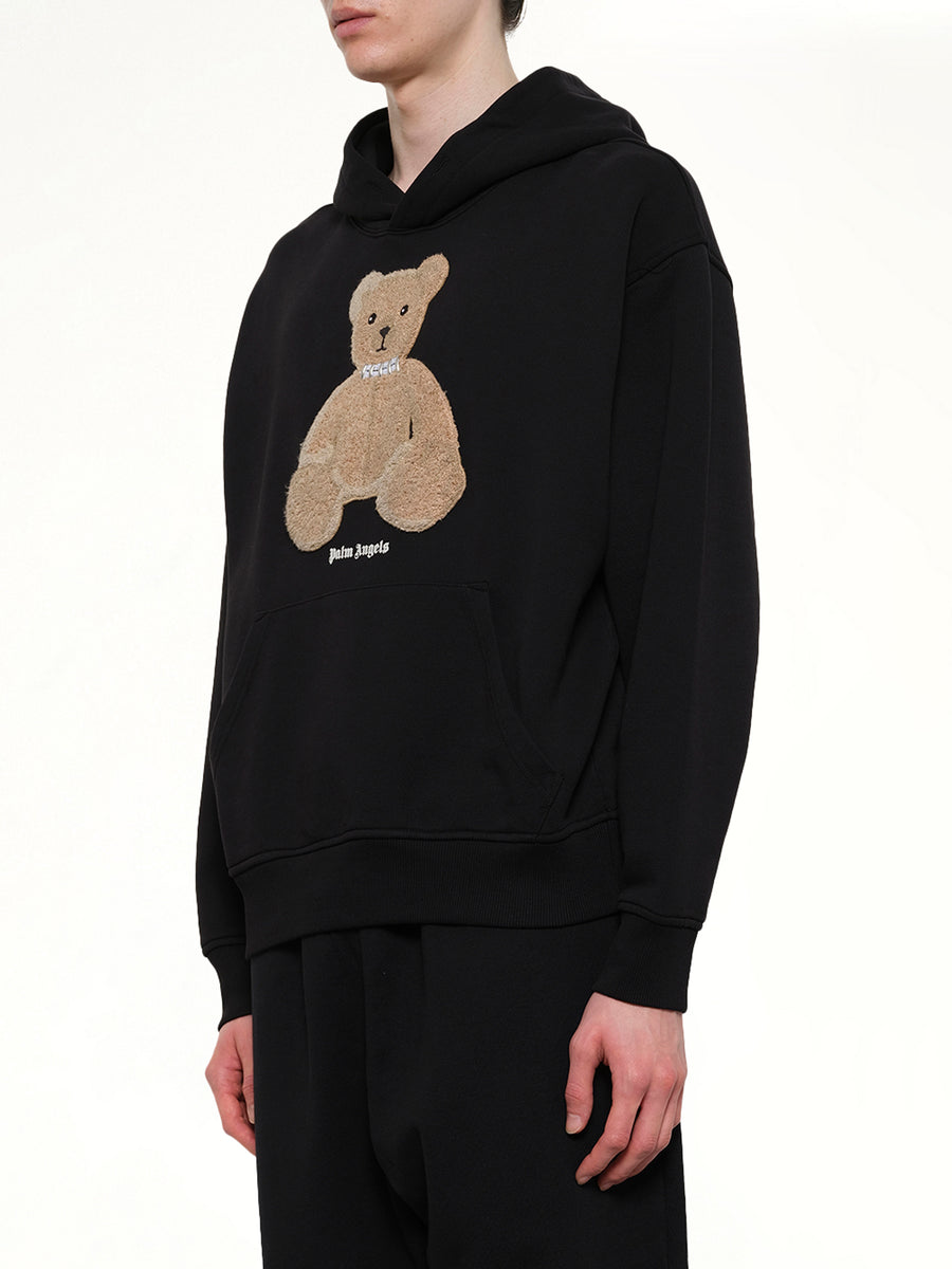 Bear Regular Hoodie in Black/Brown