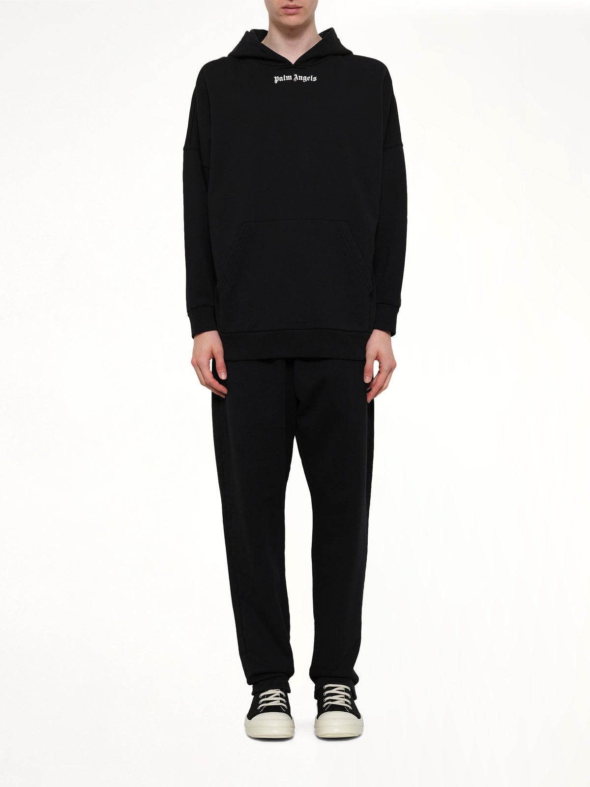 Classic Logo Over Hoodie in Black/Off White