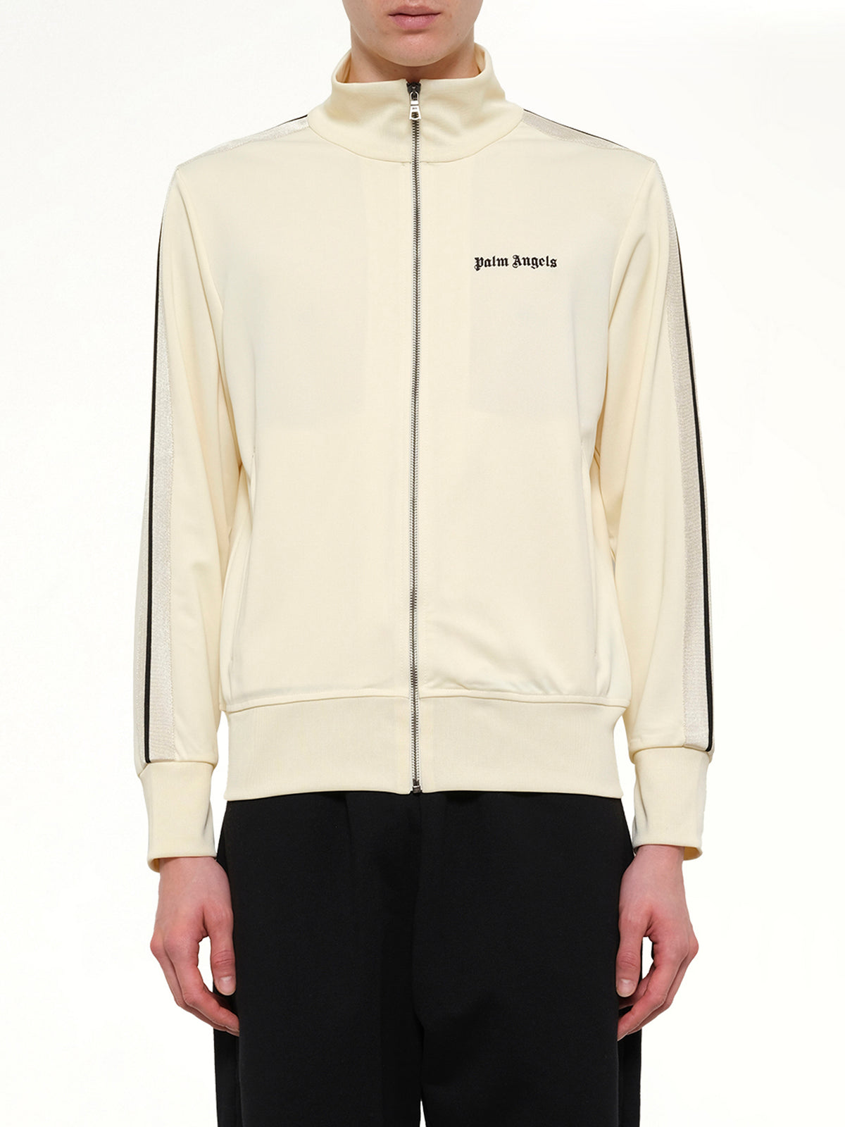Classic Logo Track Top in Ivory/Black