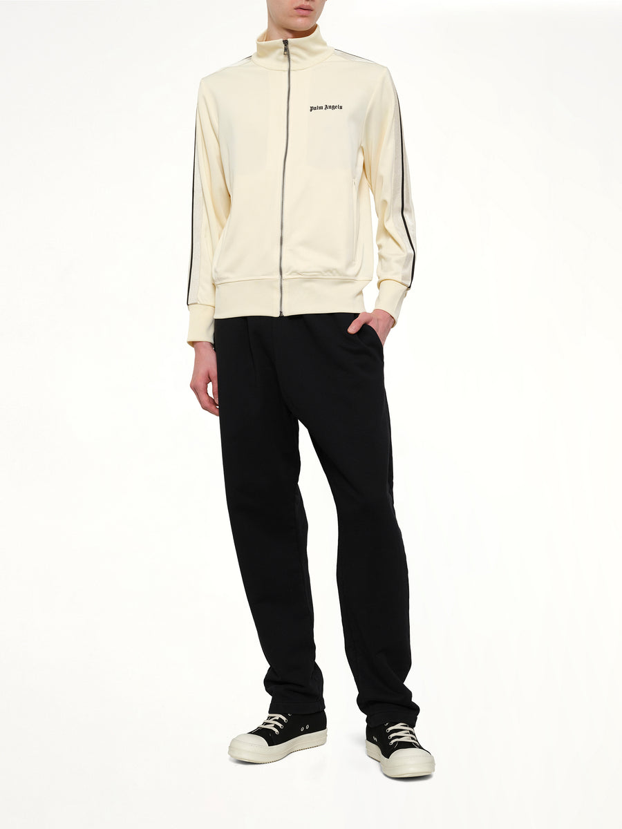 Classic Logo Track Top in Ivory/Black
