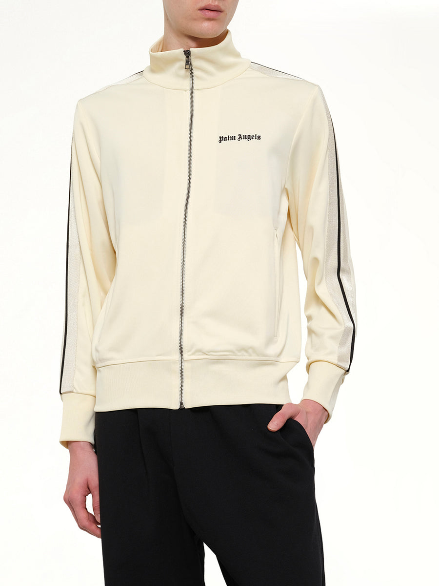 Classic Logo Track Top in Ivory/Black