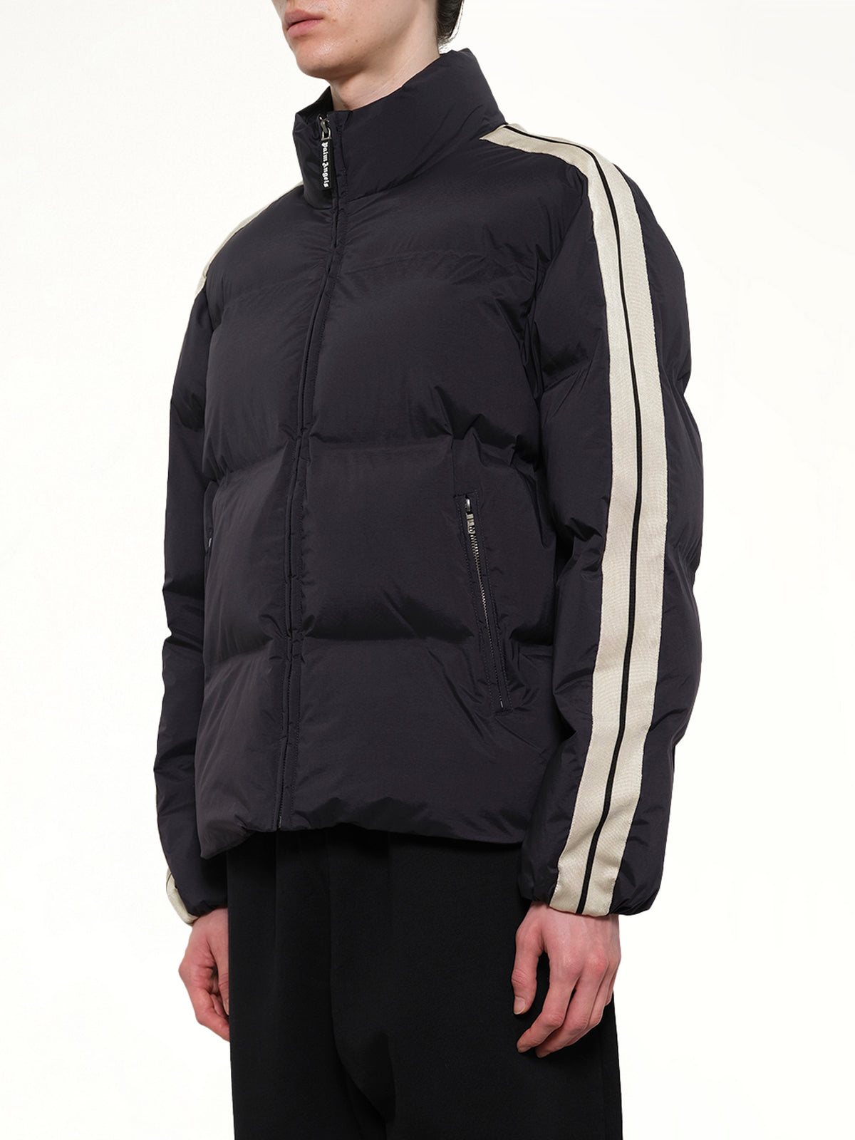 Classic Logo Track Down Jacket in Black/Tofu