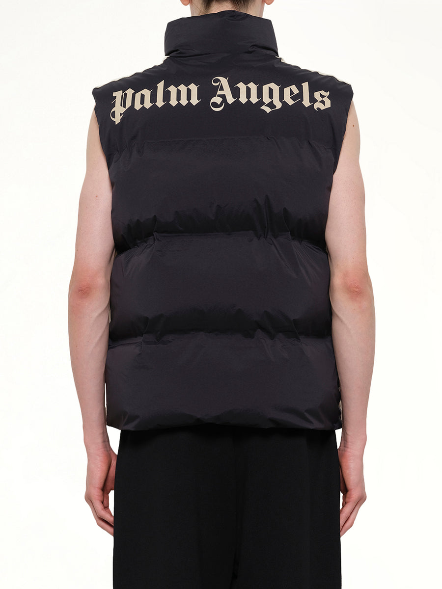 Classic Logo Track Down Vest in Black/Tofu
