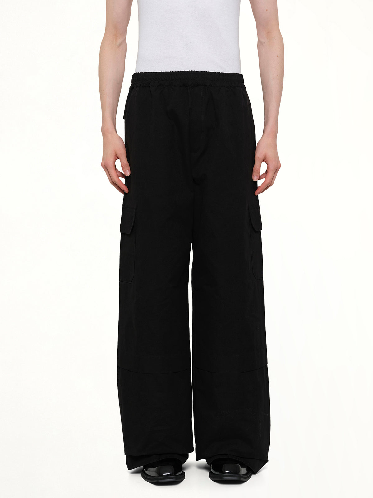 Sculpted Track Trouser in Black