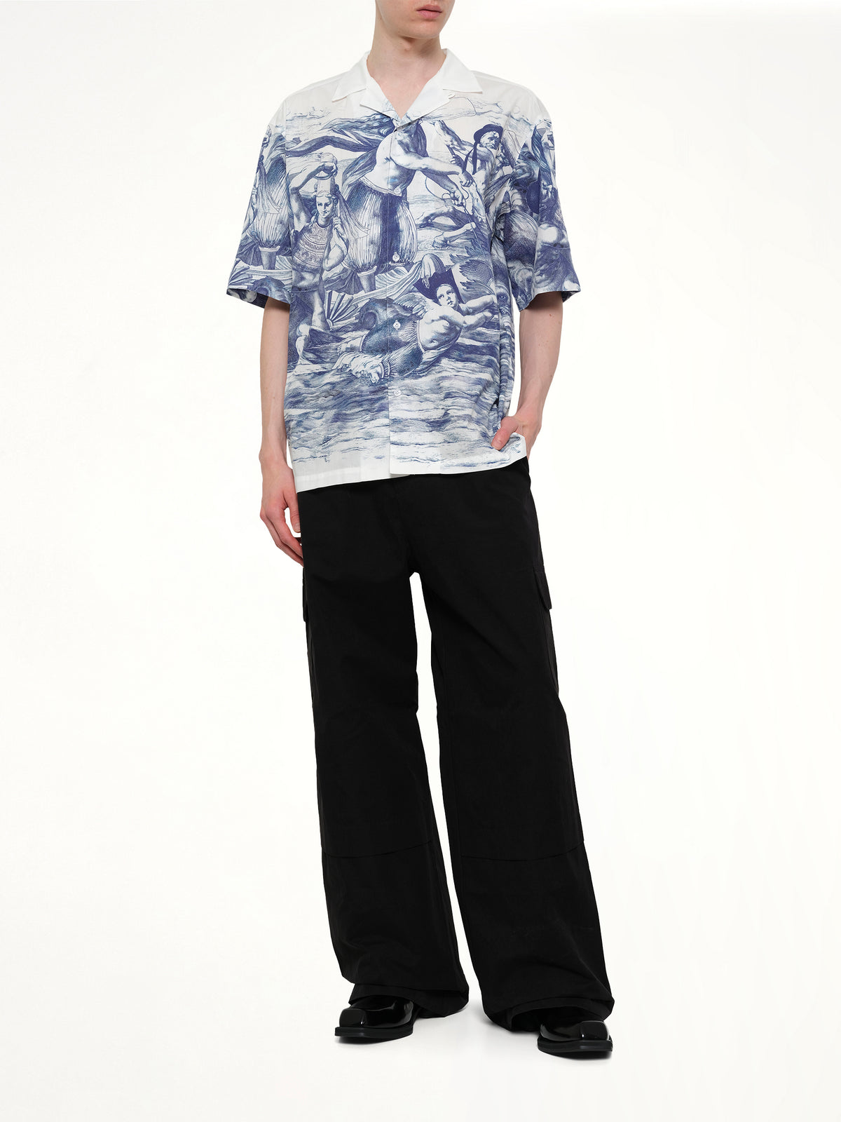 Sculpted Track Trouser in Black
