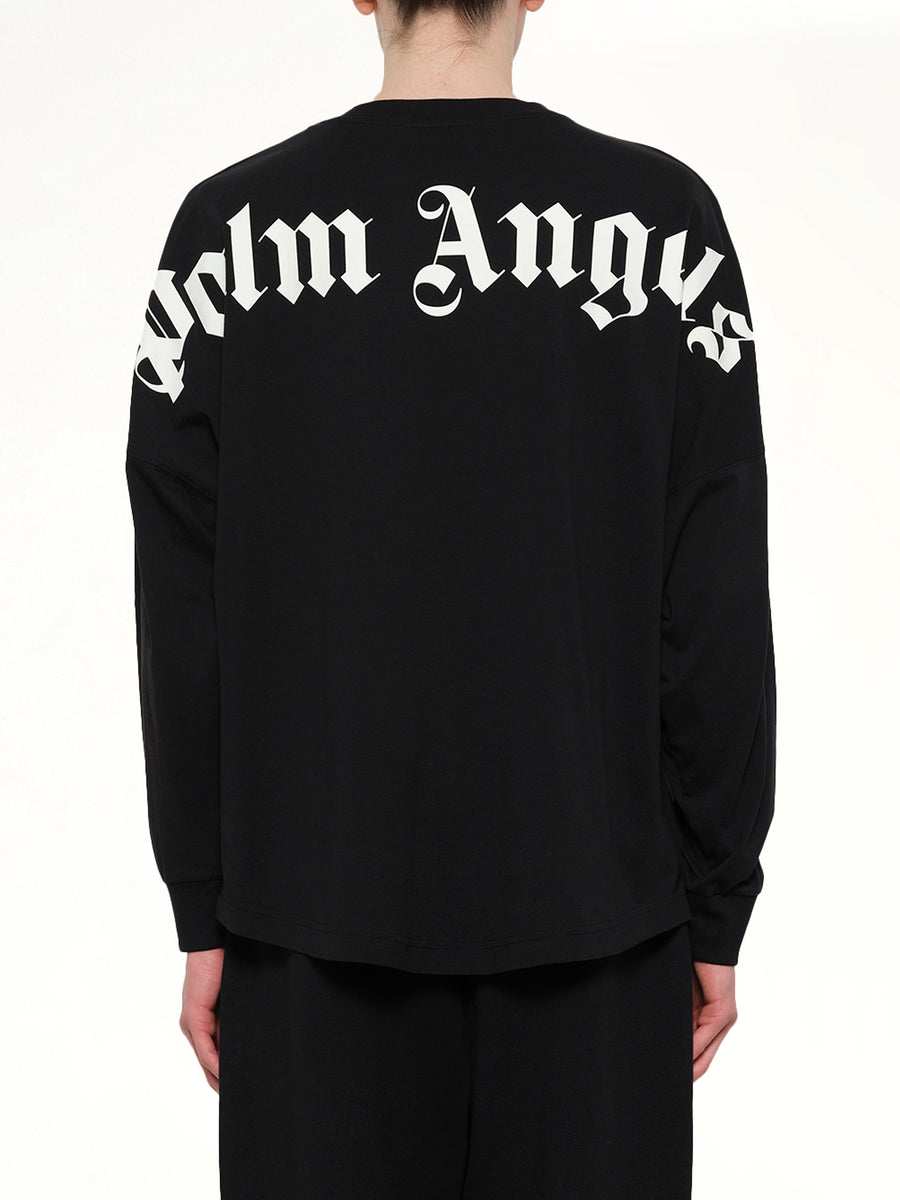 Classic Logo Over T-Shirt L/S in Black/Off White