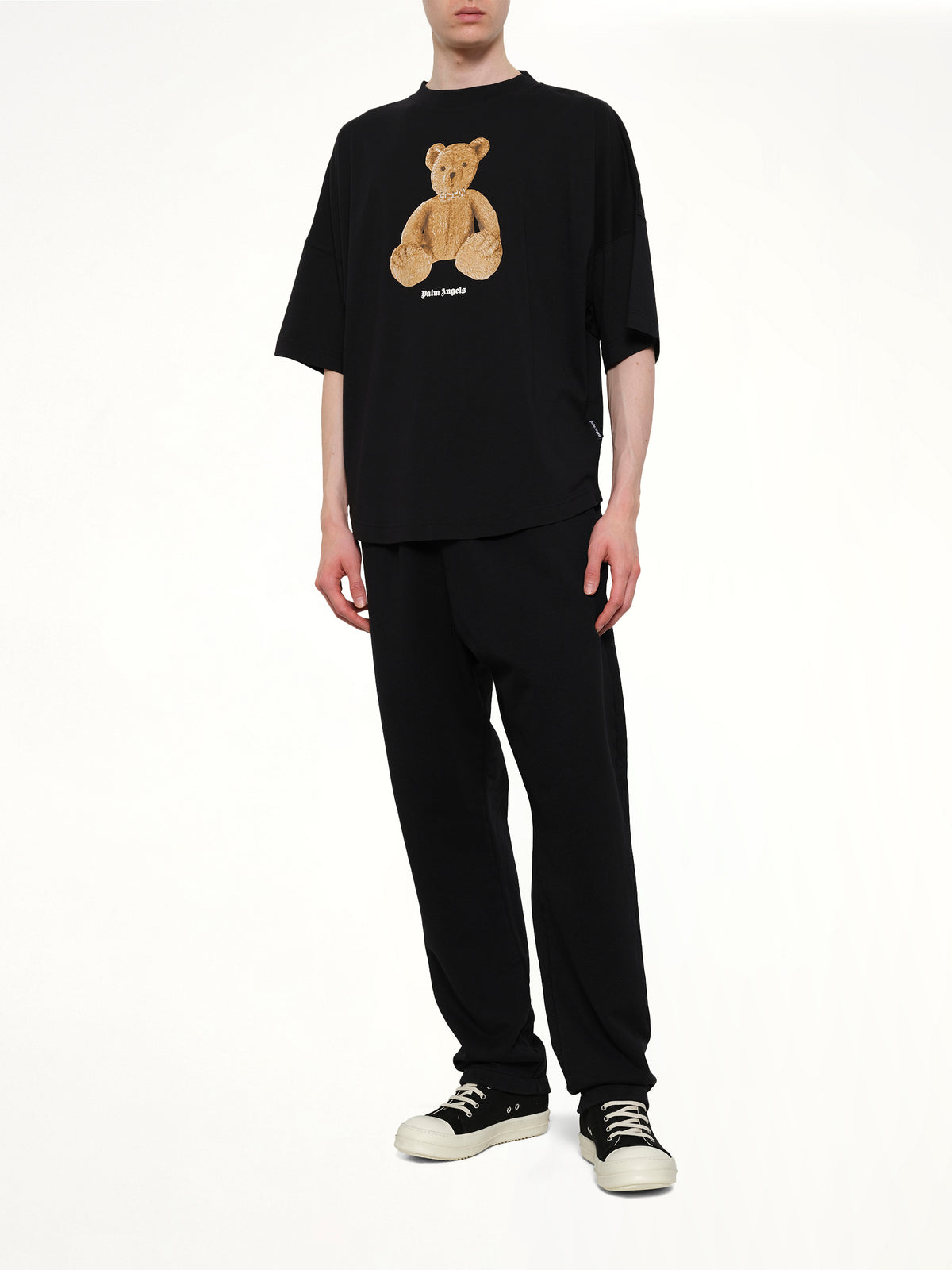 Bear Over T-Shirt in Black/Brown