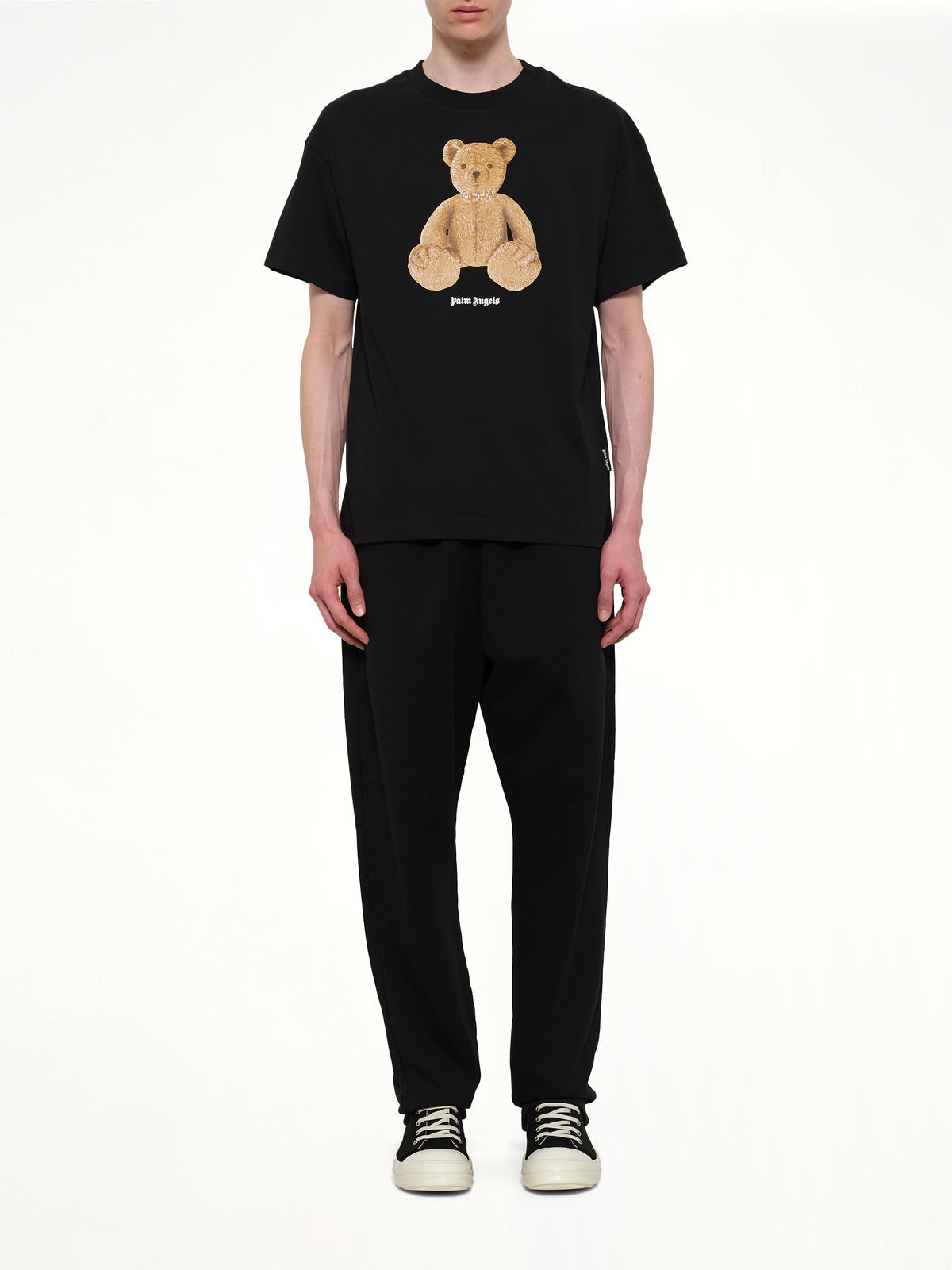 Bear Regular T-Shirt in Black/Brown