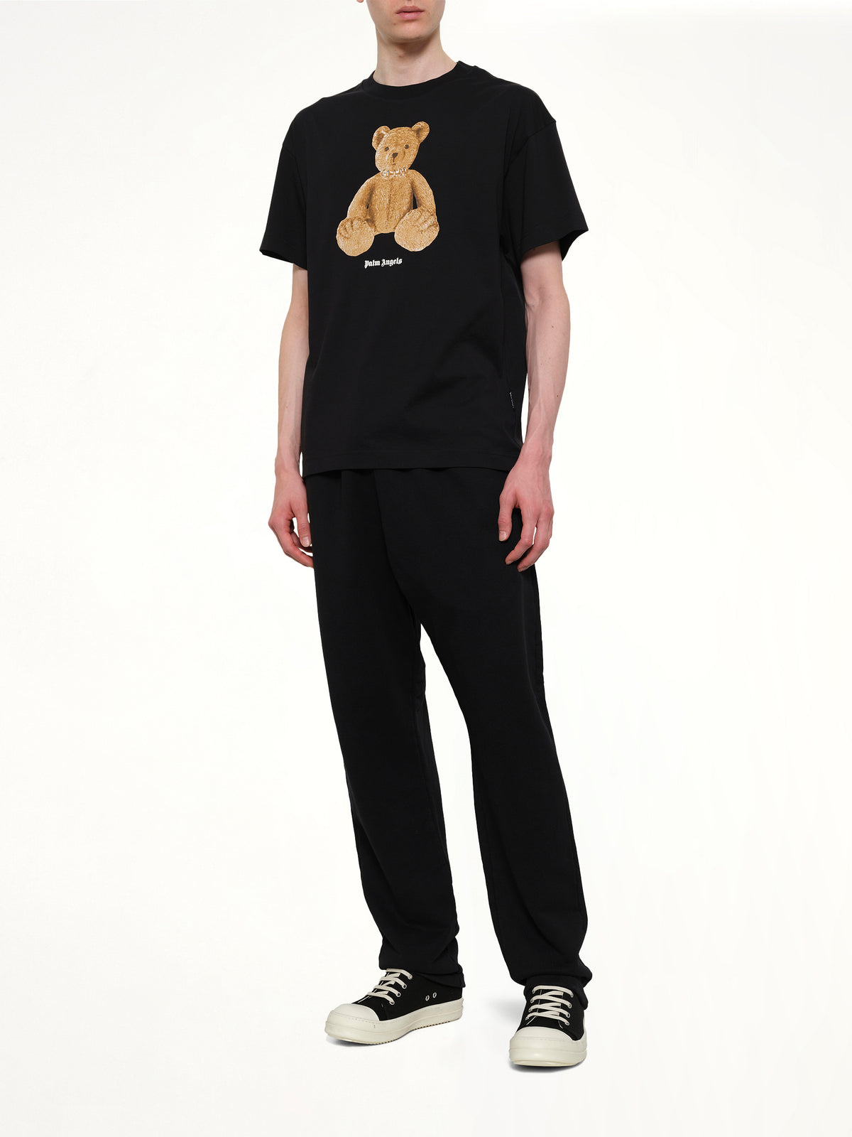 Bear Regular T-Shirt in Black/Brown