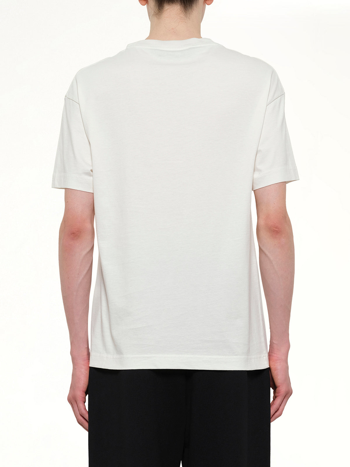 Bear Regular T-Shirt in White/Brown