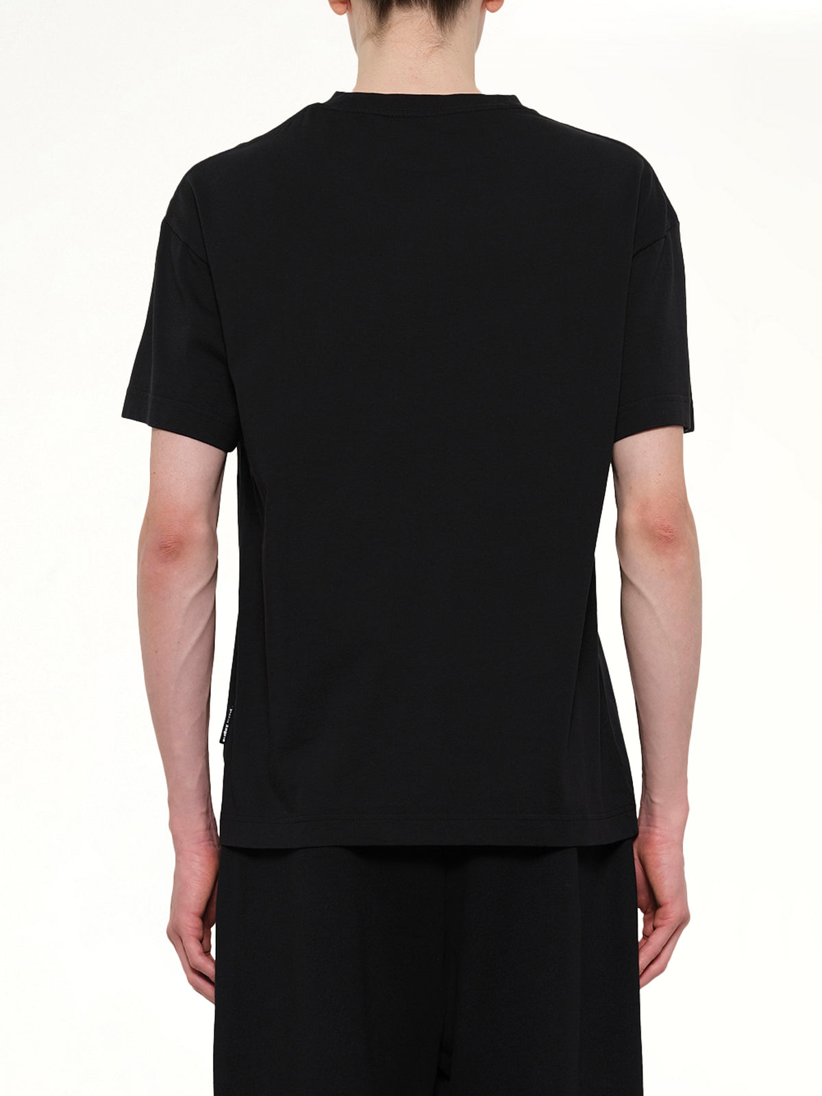 Curved Logo Regular T-Shirt in Black/Off White