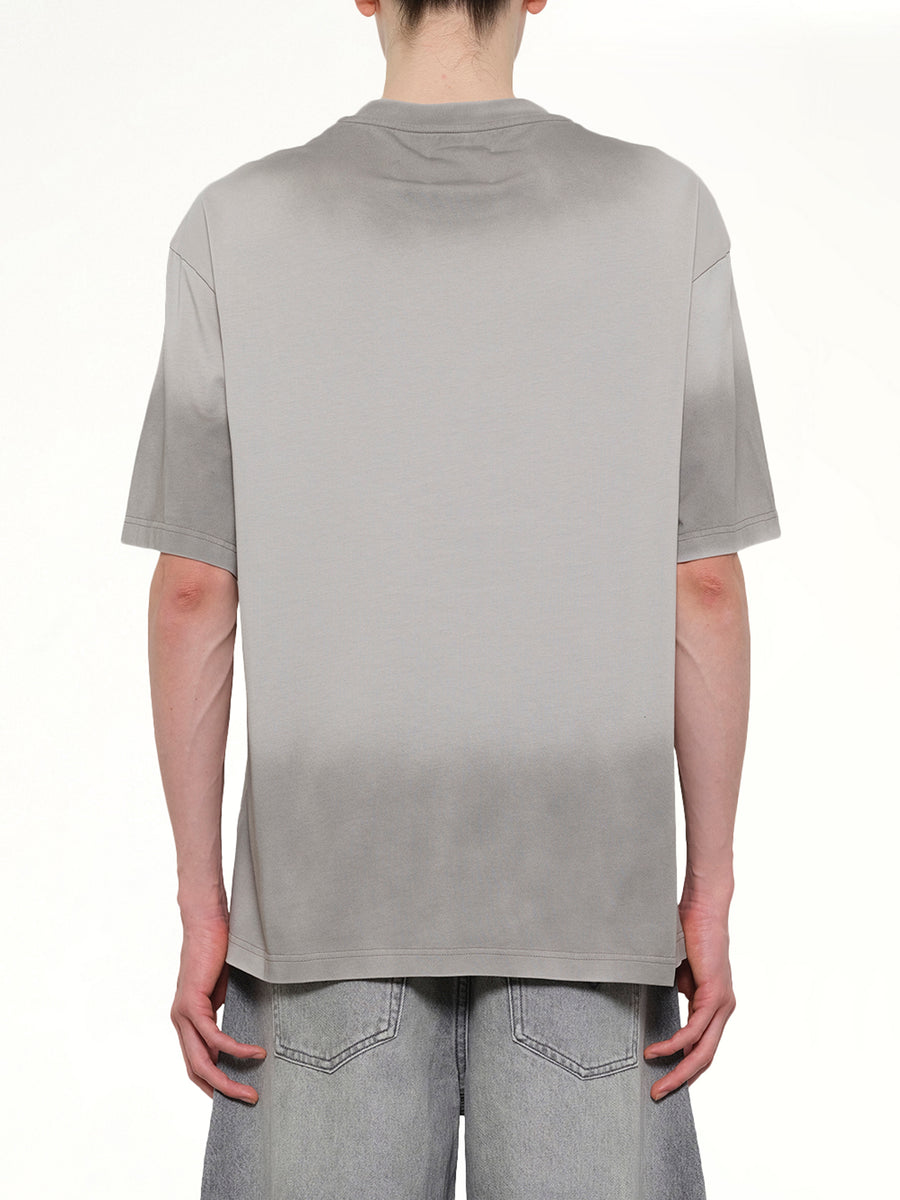 Spray Painted Logo T-Shirt in Grey