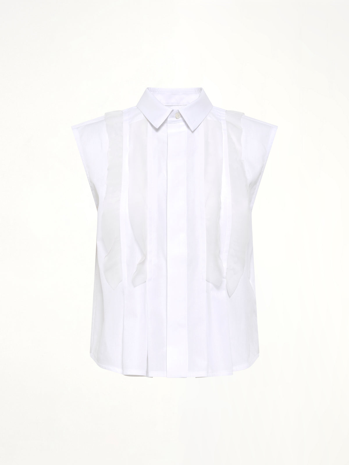 SS Poplin Shirt in Off White
