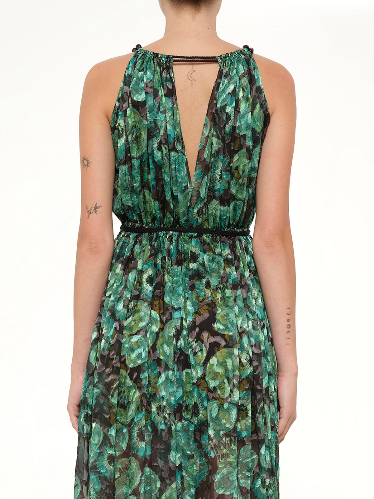 Long Dress in Emerald