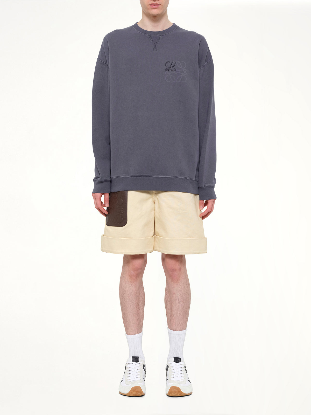 Anagram Sweatshirt in Indigo Blue