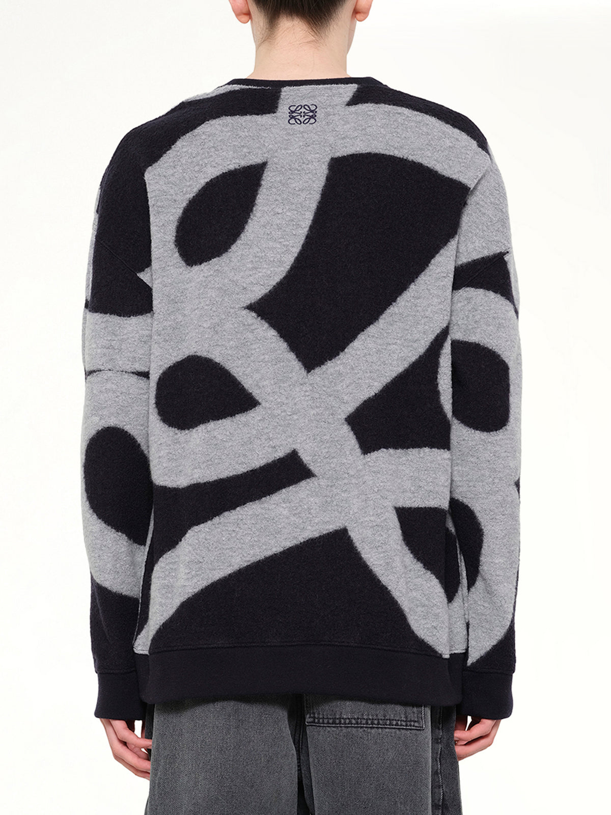 Anagram Sweater in Navy/Grey