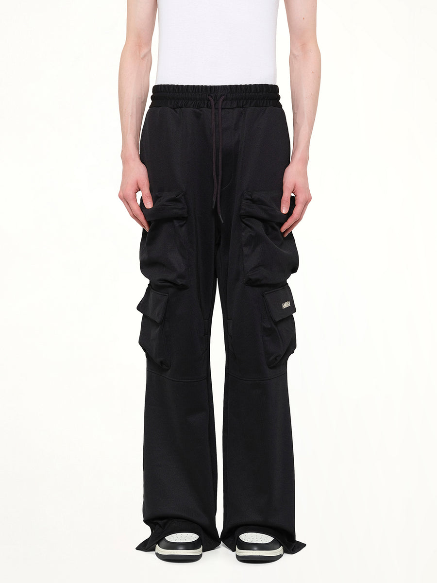 Cargo Track Pants in Black