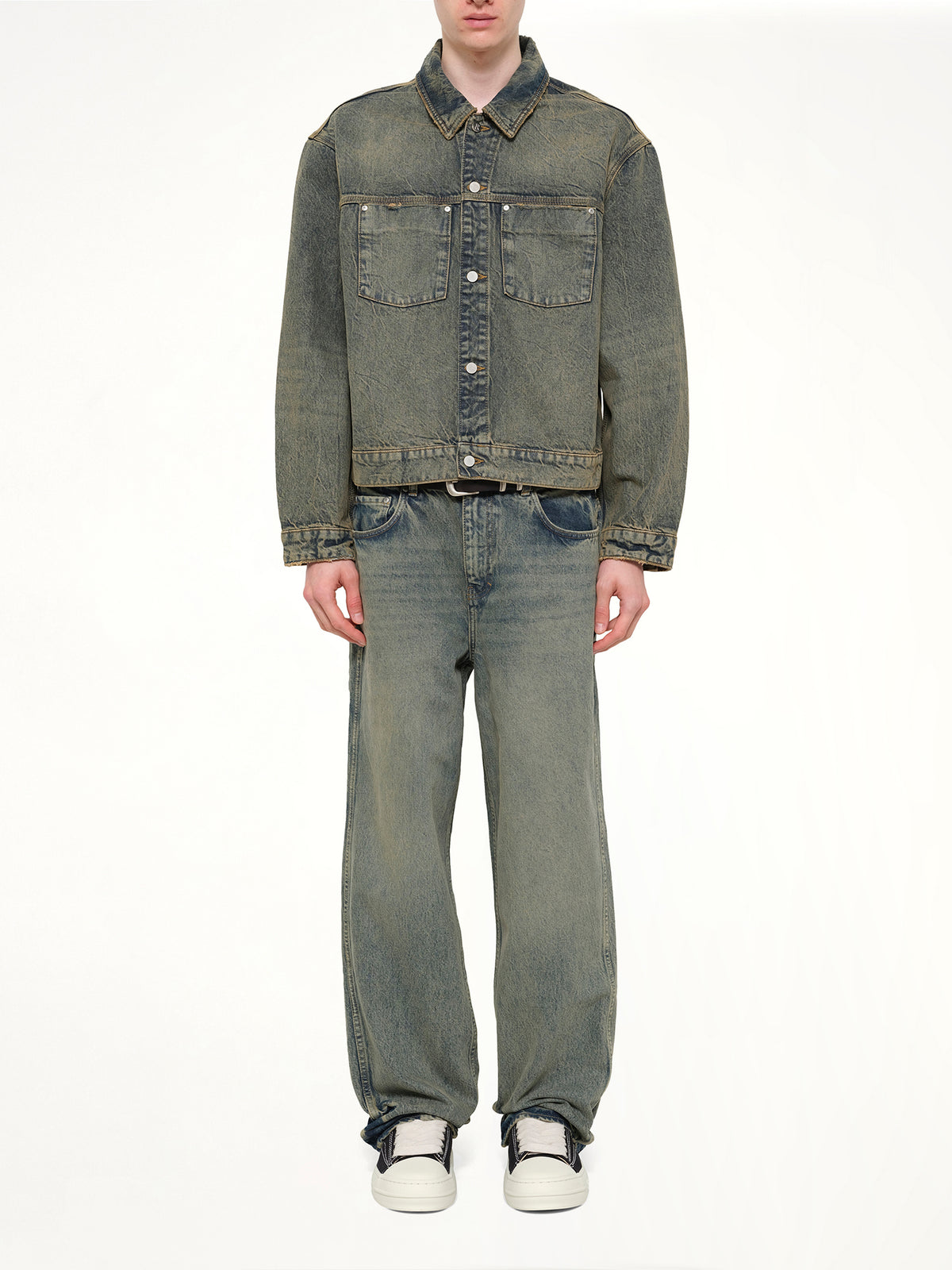 Denim Trucker in Blue Cream