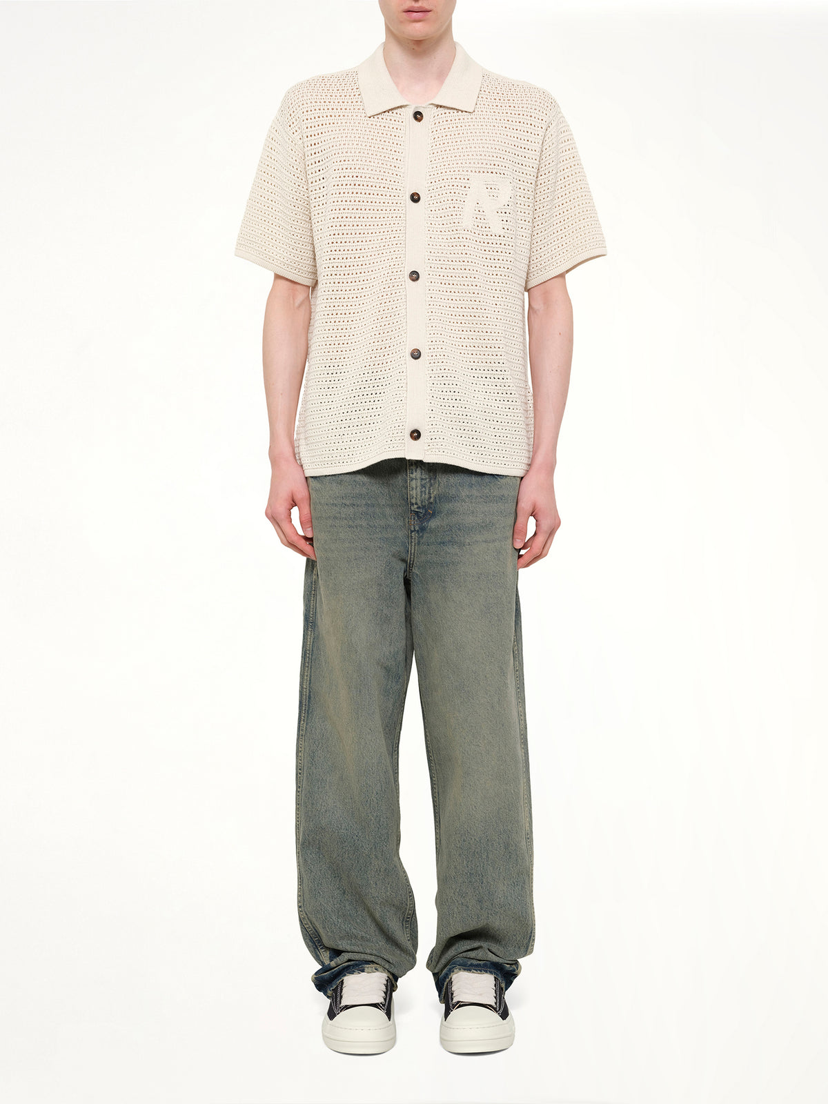 Pico Knit Shirt in Ecru