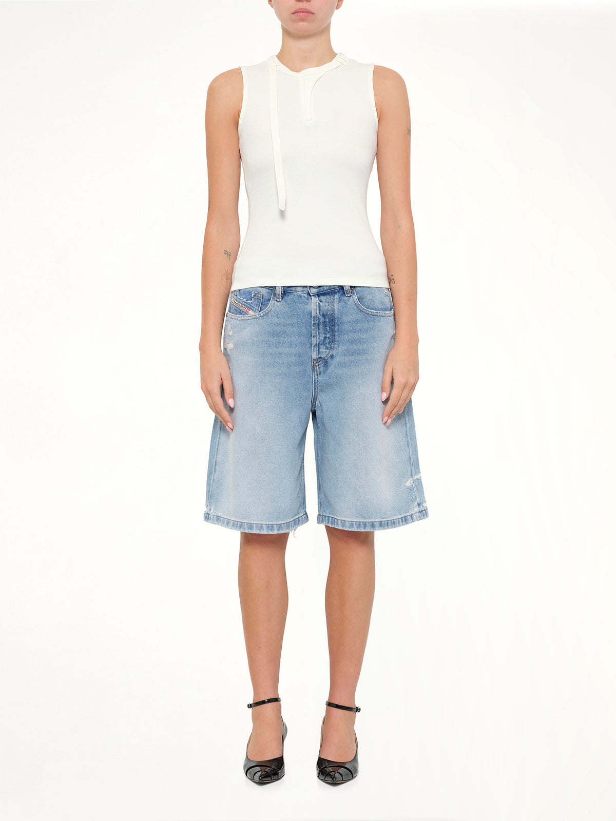 T-IARA Tank Top in White