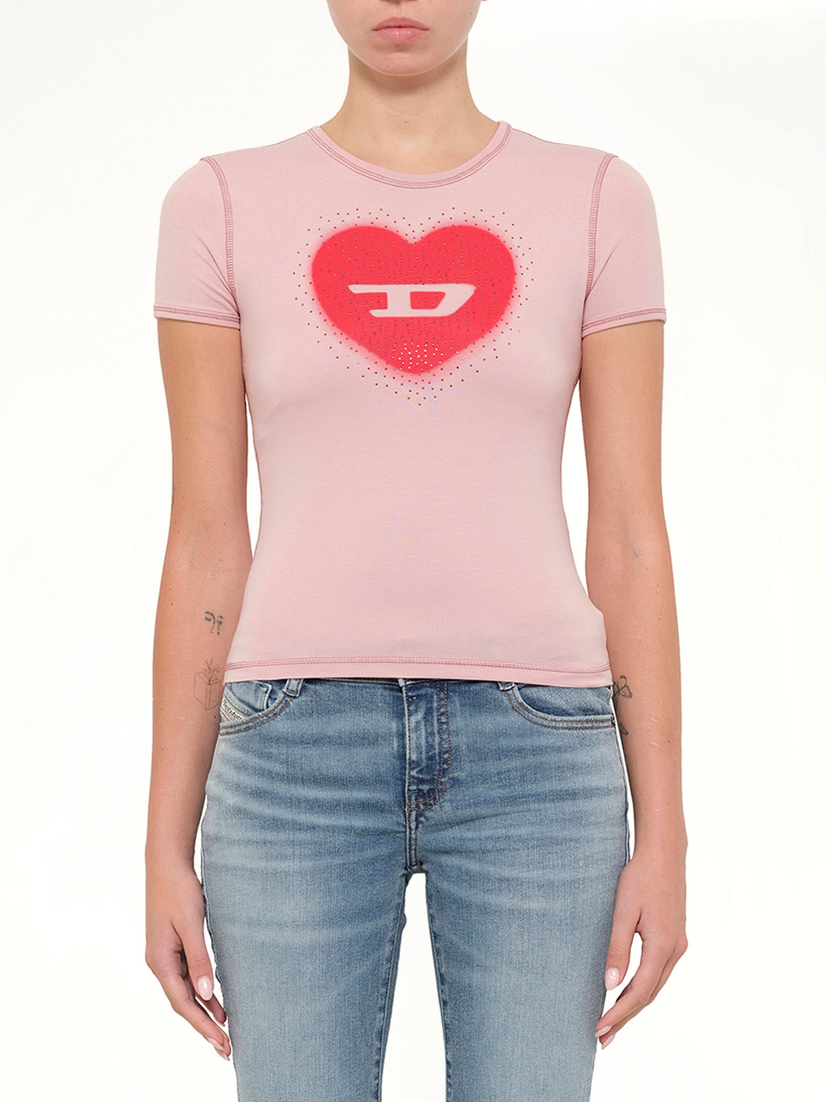 T-UNCUTIES-LONG-S5 T-Shirt in Pink